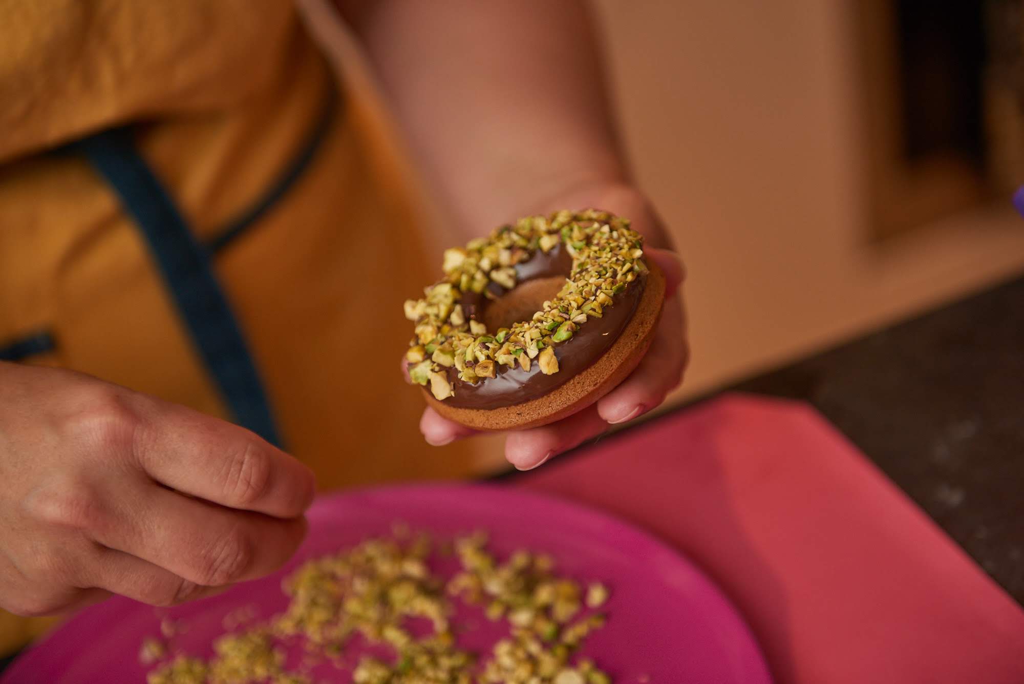 Vegan Donuts with Choco Spread Icing | Bonsan Absolutely Vegan
