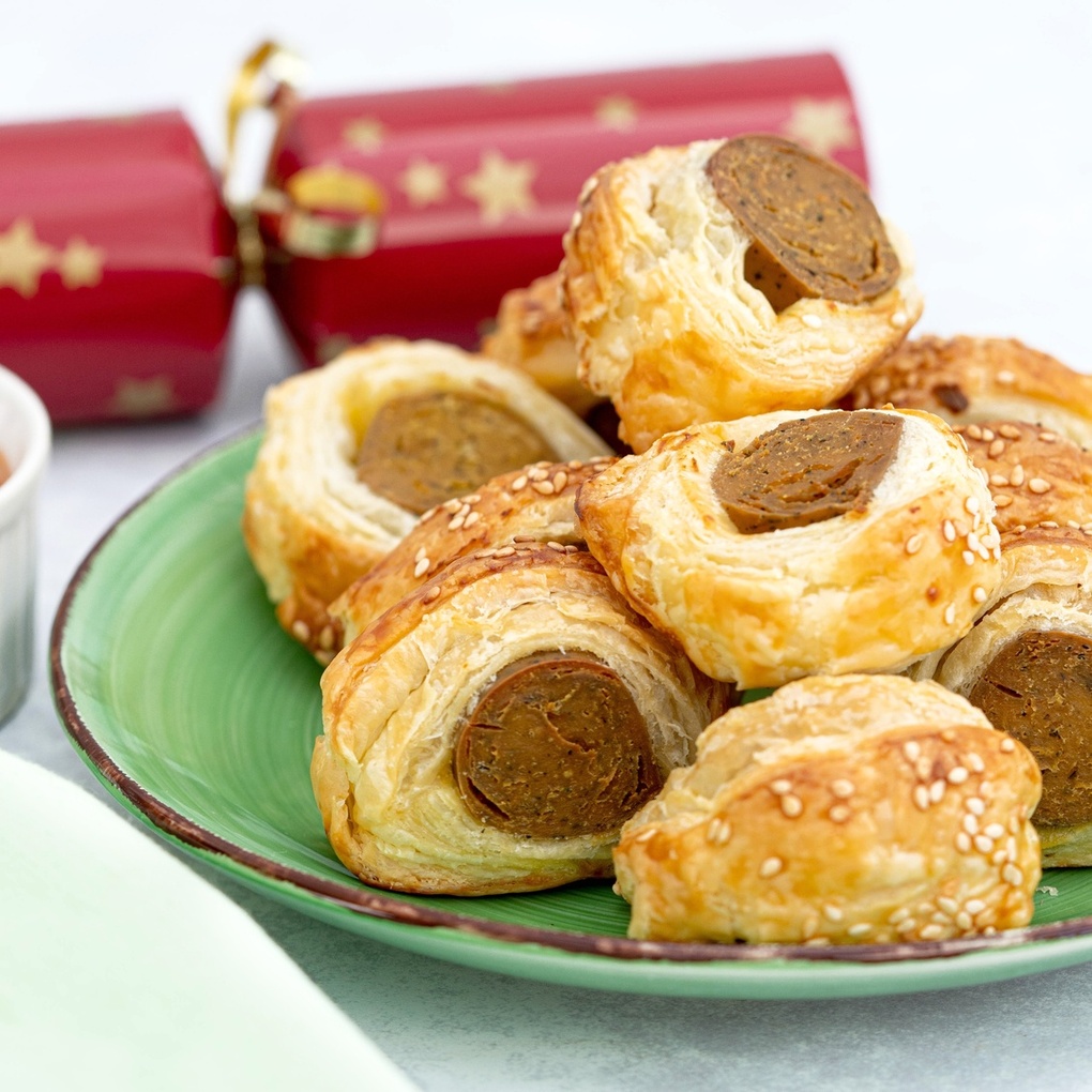 MINI VEGAN SAUSAGE ROLLS | Bonsan Absolutely Vegan