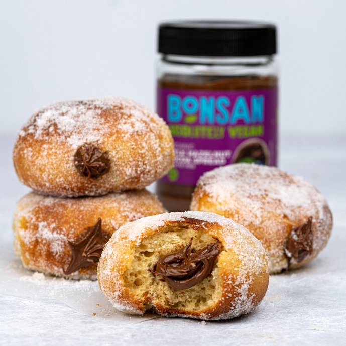 VEGAN N*TELLA DOUGHNUTS | Bonsan Absolutely Vegan