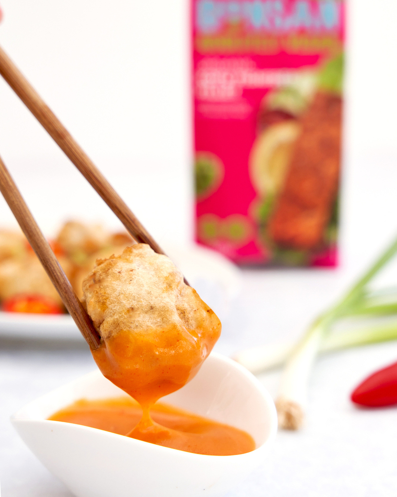 Tempura Fish-Free Fillet with Spicy Cocomayo Dipping Sauce | Bonsan Absolutely Vegan