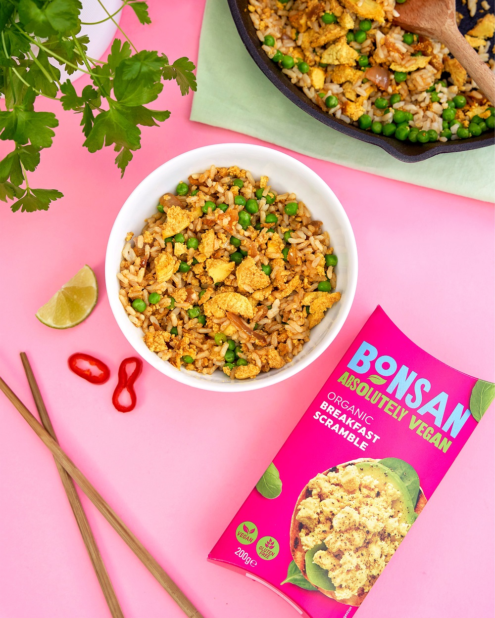 Vegan Egg Fried Rice | Bonsan Absolutely Vegan