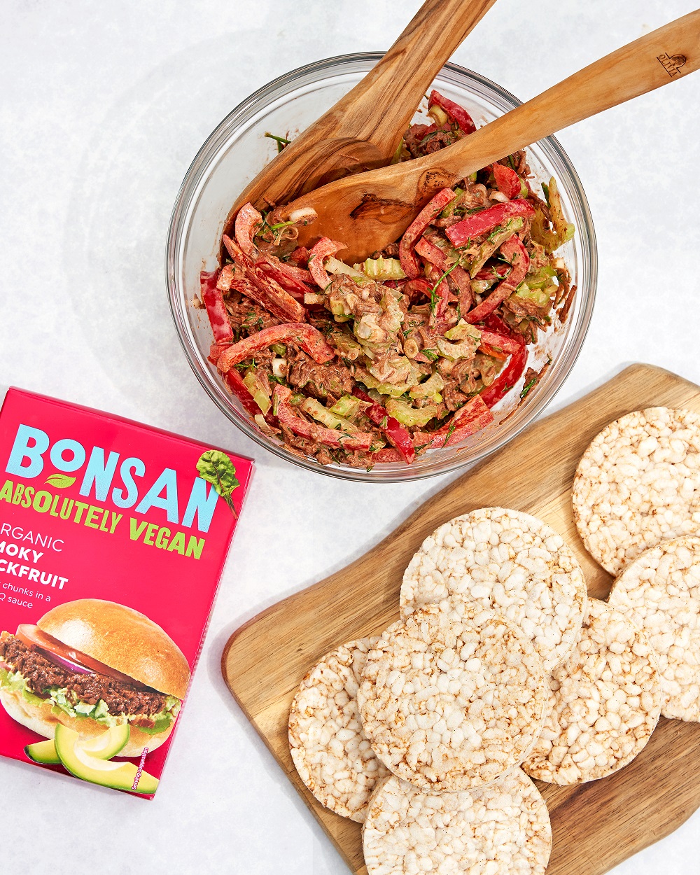 Smoky Jackfruit 'Chicken' Salad | Bonsan Absolutely Vegan